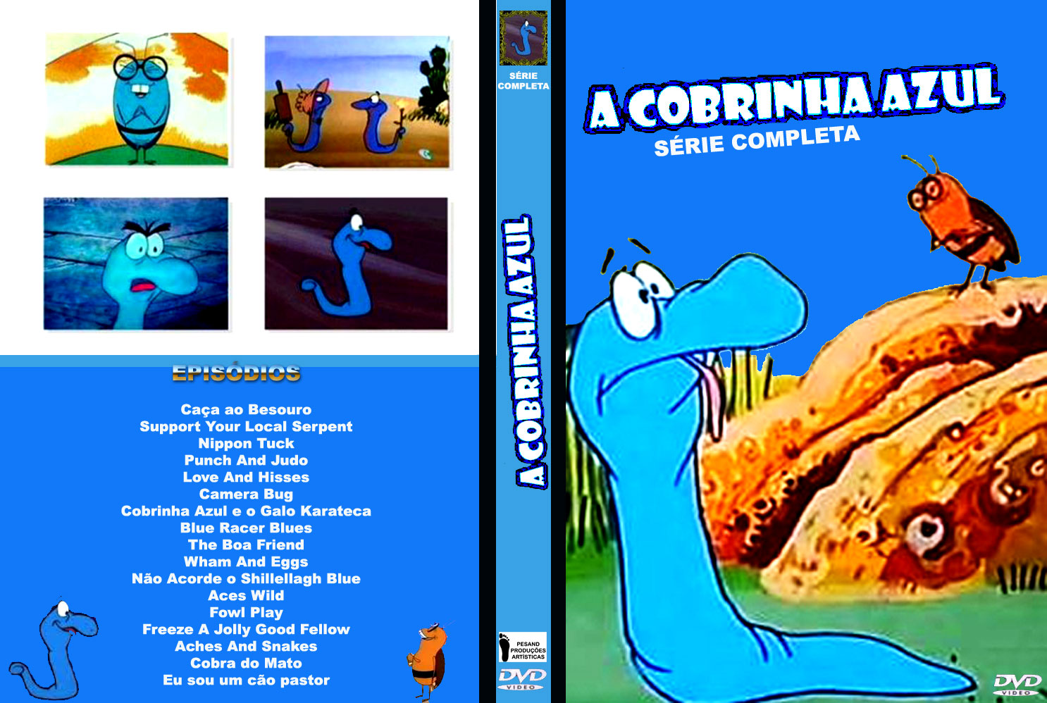 DVD A Cobrinha Azul (1972) 4 Eps