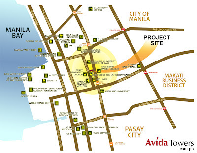 Avida Towers
Prime Taft Location Map