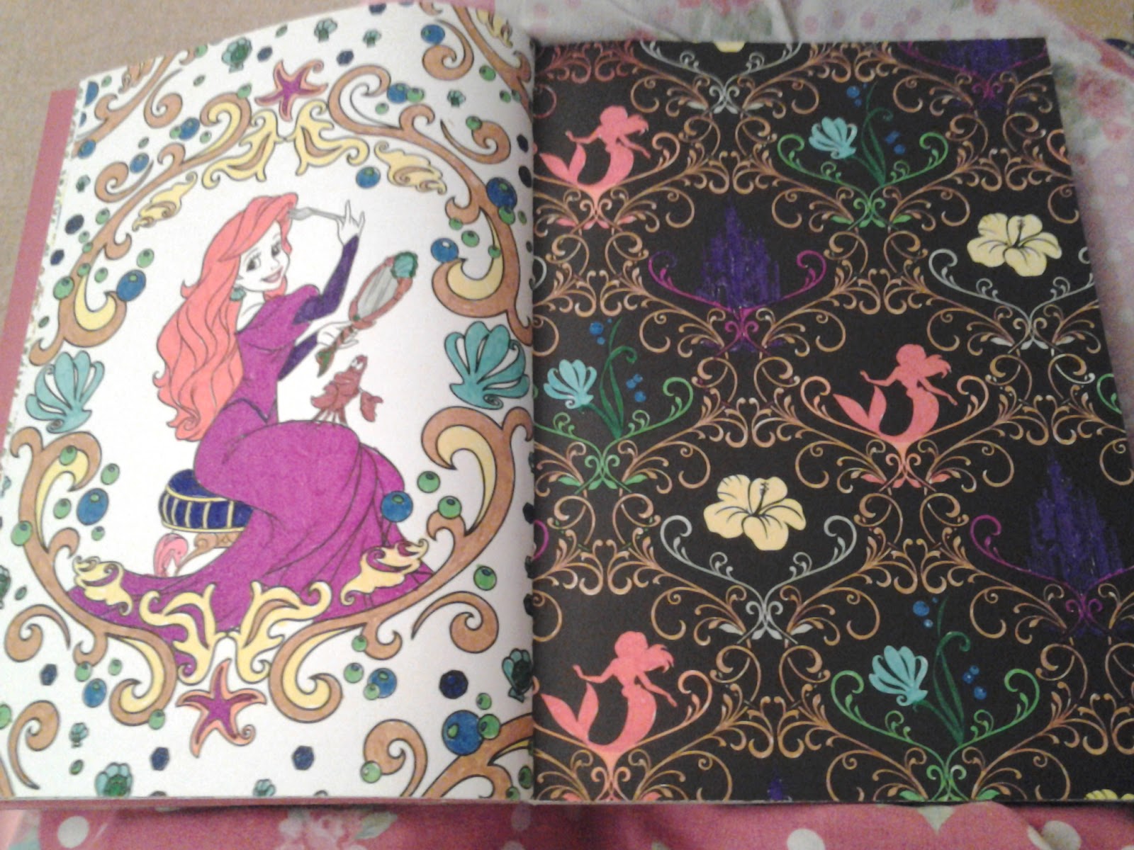 Ive Been Having Fun Decorating Tiaras And Bringing Colour To Both Ariel Mulan In My Disney Princess Art Therapy Book