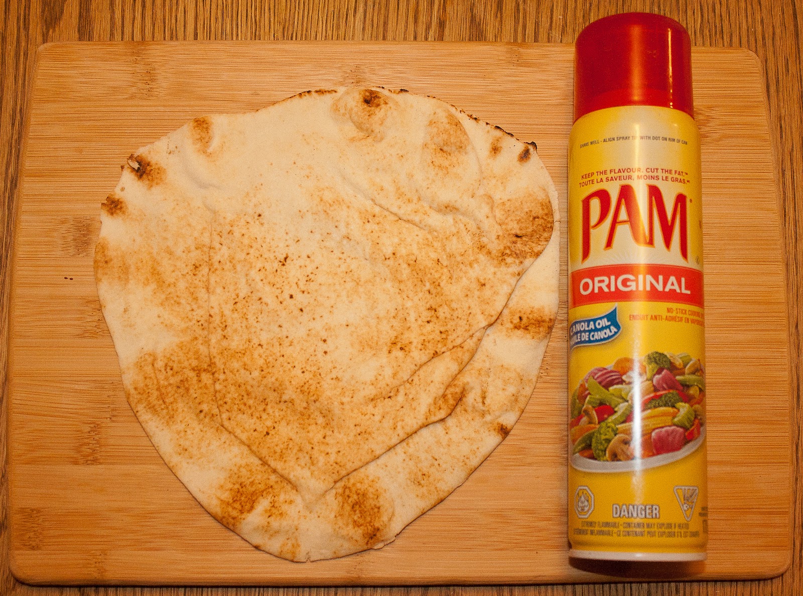 food.music.life. Baked Cinnamon Sugar Pita Chips