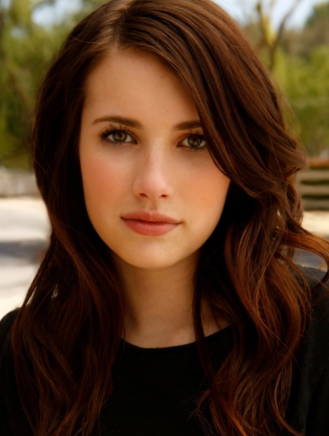 Bob Curly Hair Styles Emma Roberts Brown Hair