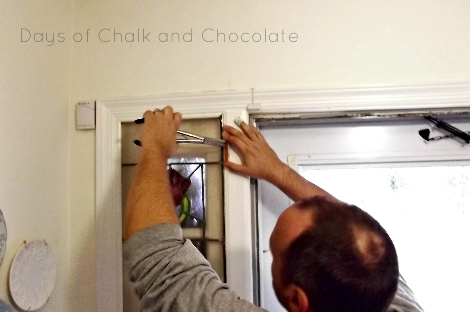 Removing Stained Glass Sidelights (DIY project) Days of Chalk and