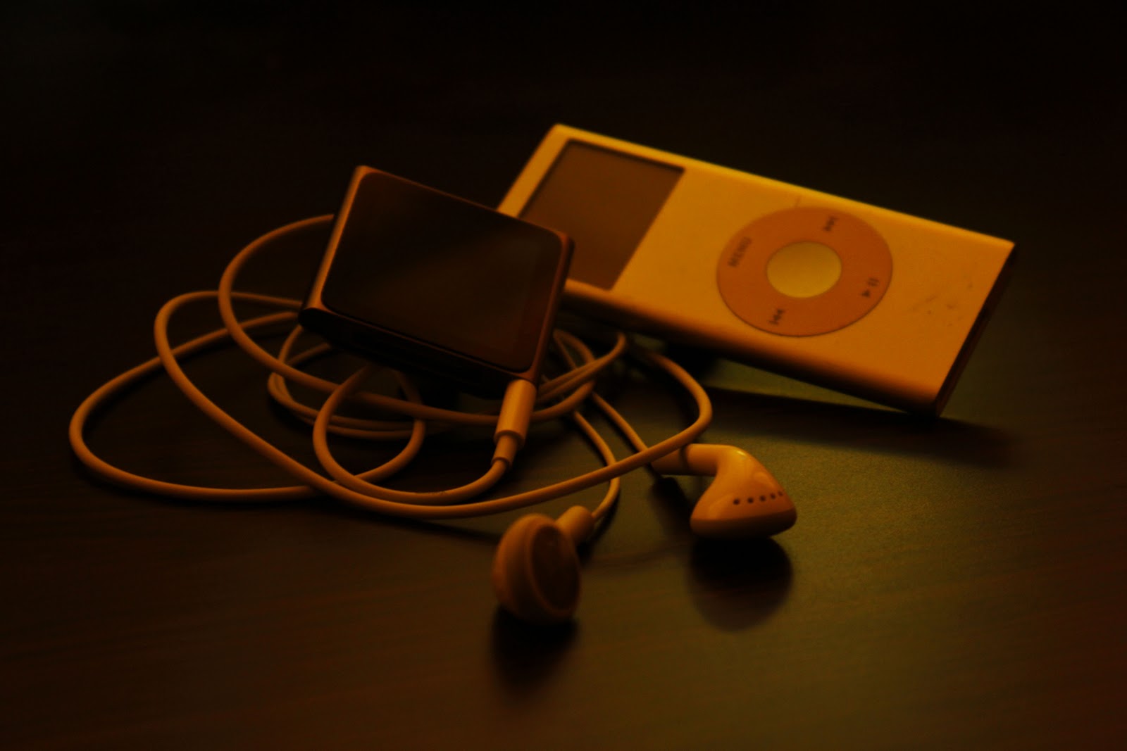 ... brother's iPod nano 6th Gen. (on the left) and my iPod nano 2nd Gen