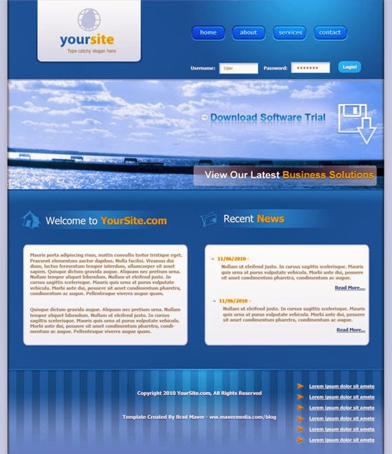 Blue Template Blue Template