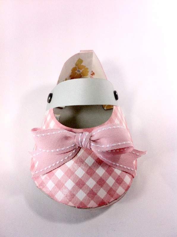 Courtney Lane Designs Baby shoe made using the Cricut