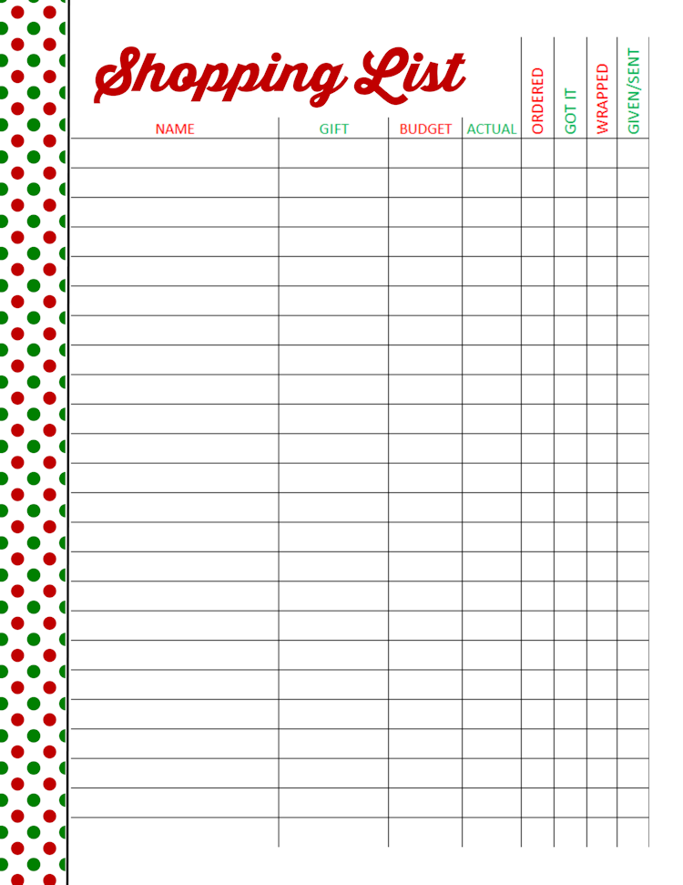 Sunny Simple Life Free Printable Holiday Planning Pages