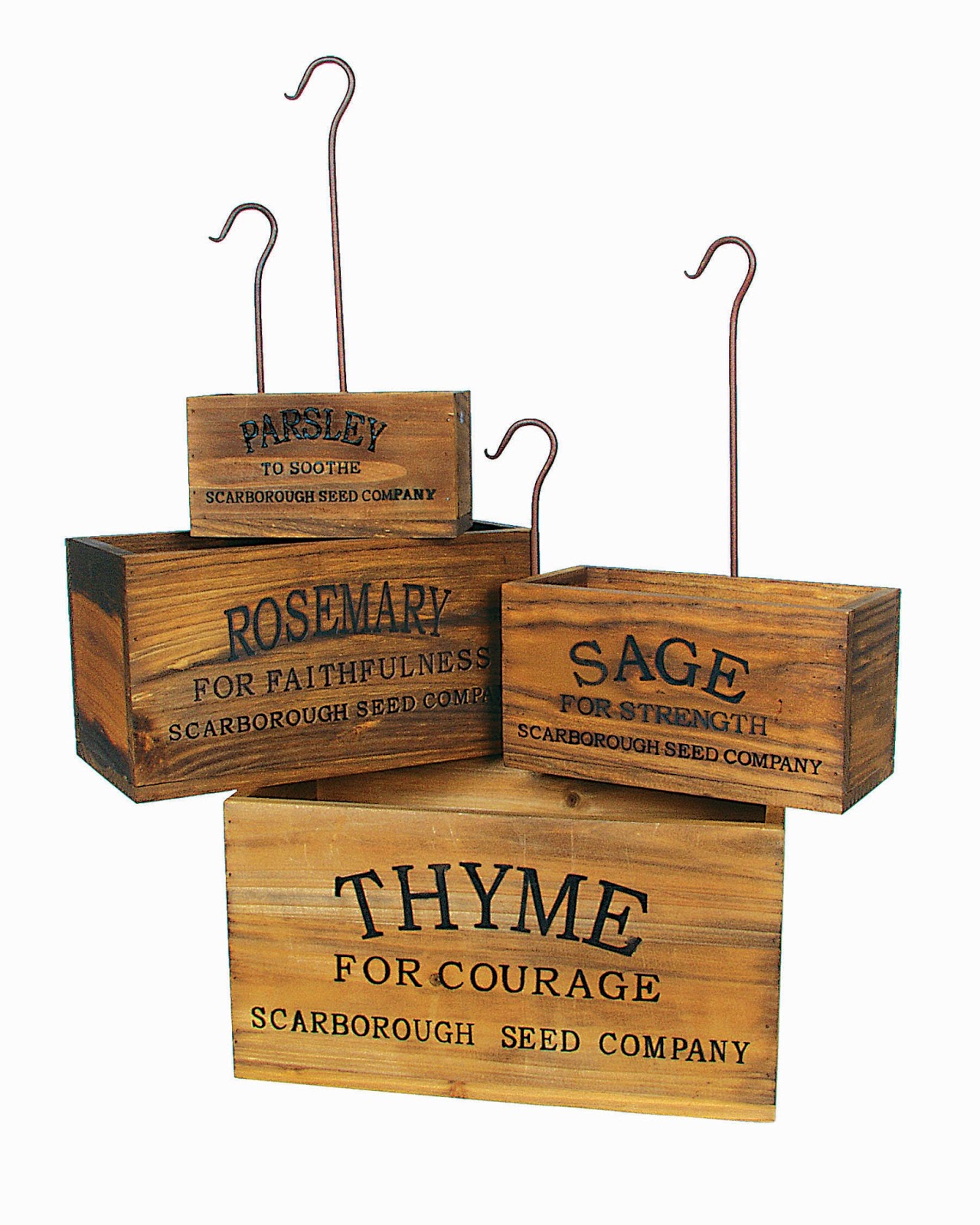 farmhouse musings Vintage Style Nesting Herb Crates