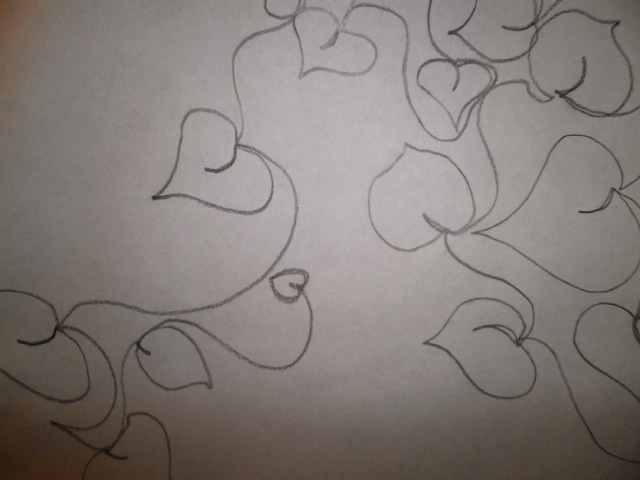 Quilting Tutorials: Free Motion Quilting - Heart Shaped Leaves