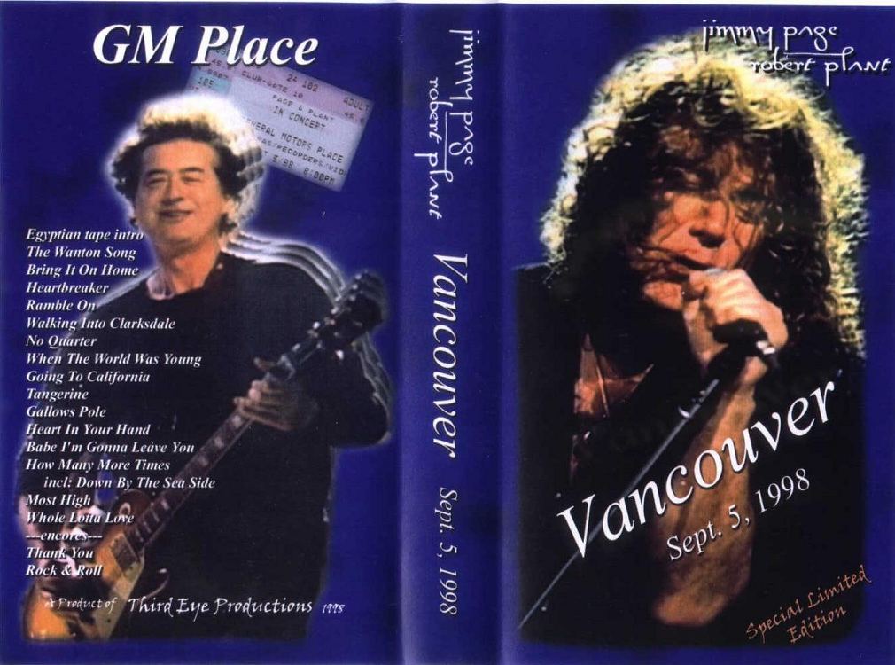 T.U.B.E.: Robert Plant & Jimmy Page - 1998-09-05 - Vancouver, BC 