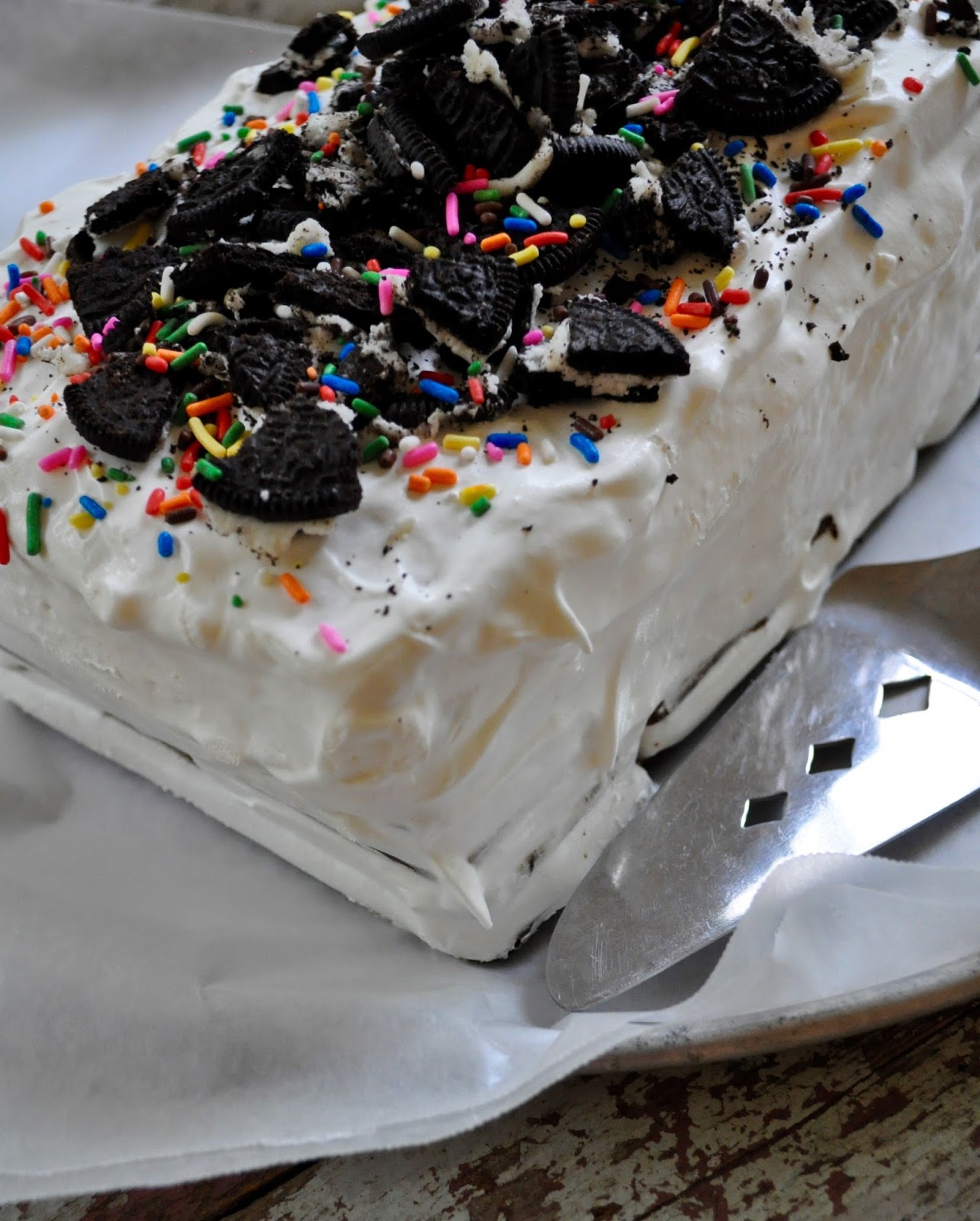 oreo reese's ice cream cake
