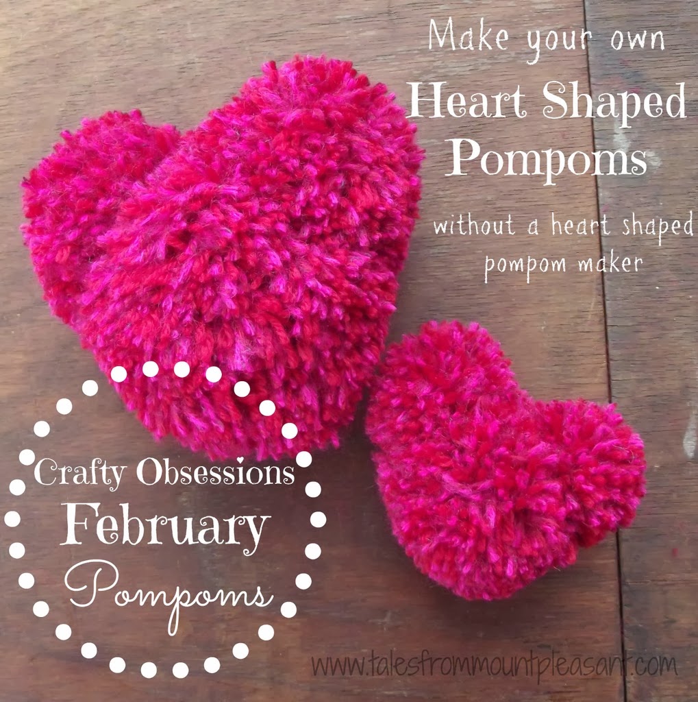 how to make a heart shaped pompom