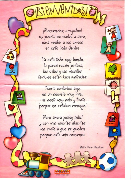 Poemas De Bienvenida Poemas De Bienvenida