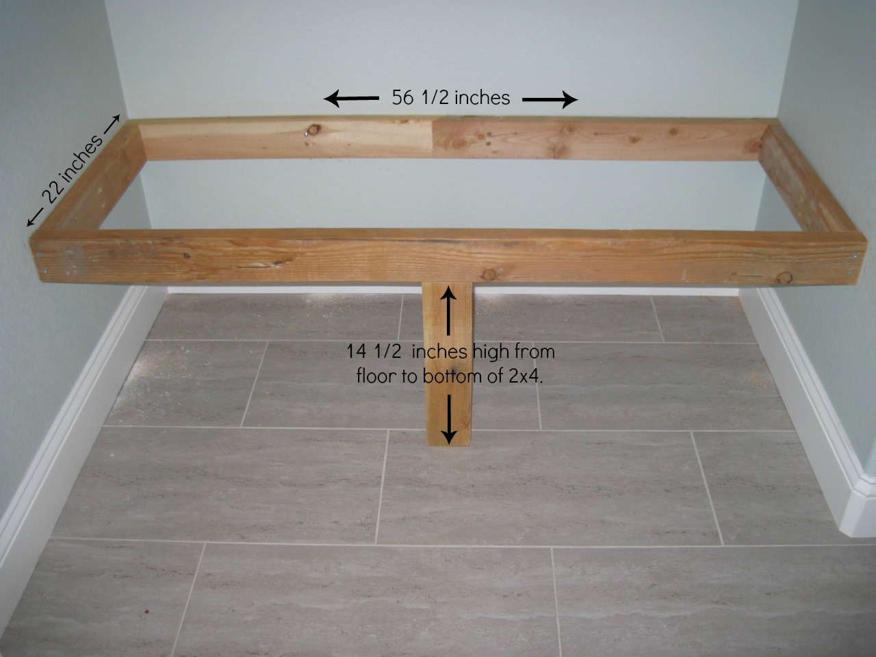 built in bench plans