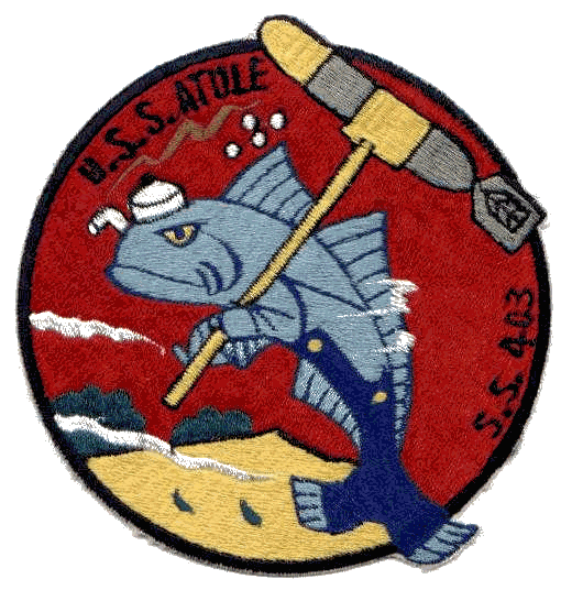 uss atule insignia patch when his tour of shore duty was complete he