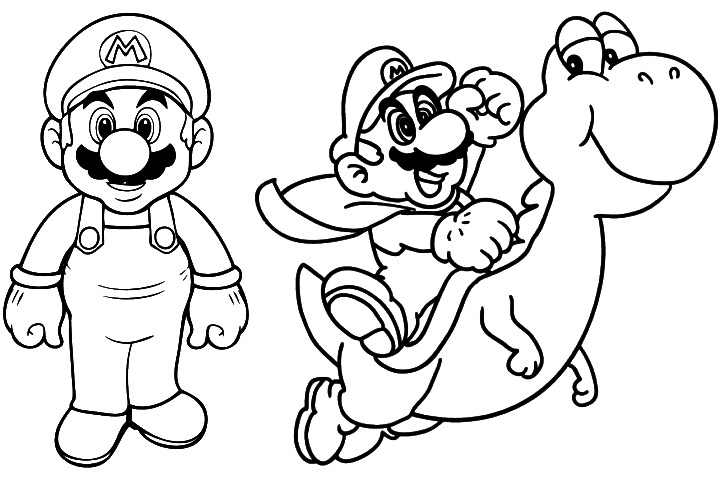 desenhos para colorir e imprimir desenhos do super mario para colorir