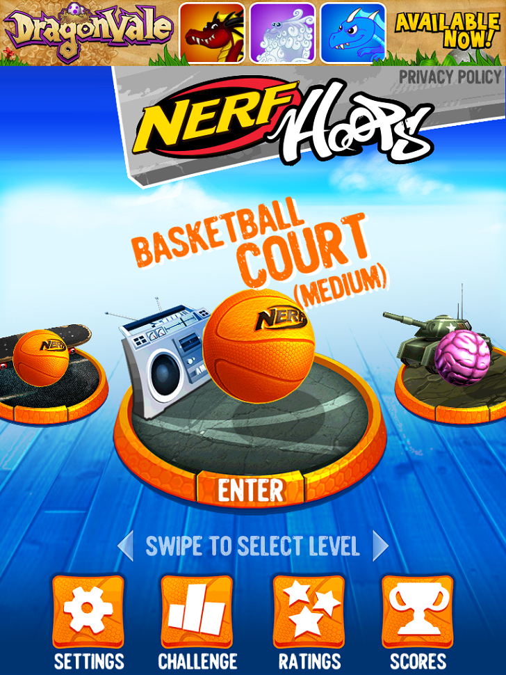 NERF Hoops Free App Game By Backflip Studios