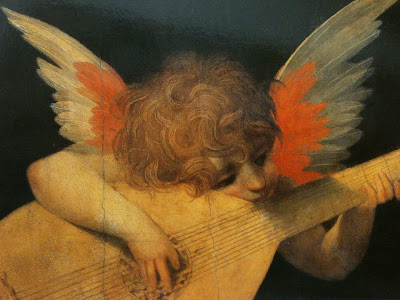 Rosso+Fiorentino+(Firenze+1495 Fontainebleau+1540),+Angioletto+musicante+ +Uffizi,+Firenze+settembre+2013