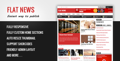 Flat News - Easy News & Magazine Template Blogger Flat News - Easy News & Magazine Template Blogger