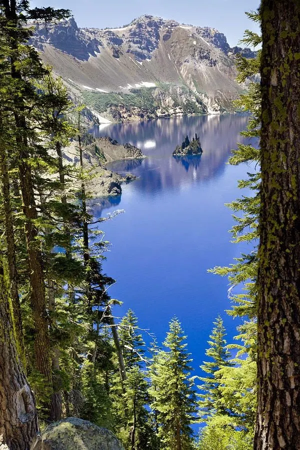 Phantom Ship, small island in Crater Lake in the USA