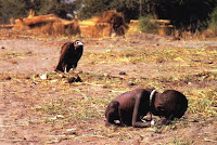 Pulitzer prize - Sudanese child being stalked by a vulture Pulitzer prize - Sudanese child being stalked by a vulture