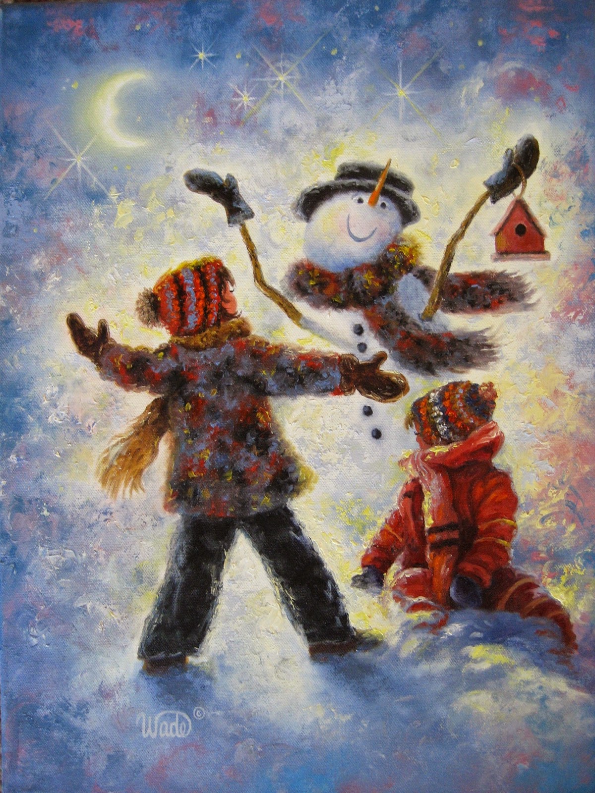 vickie wade figurative painter tutt 39 art pittura dentist christmas cards