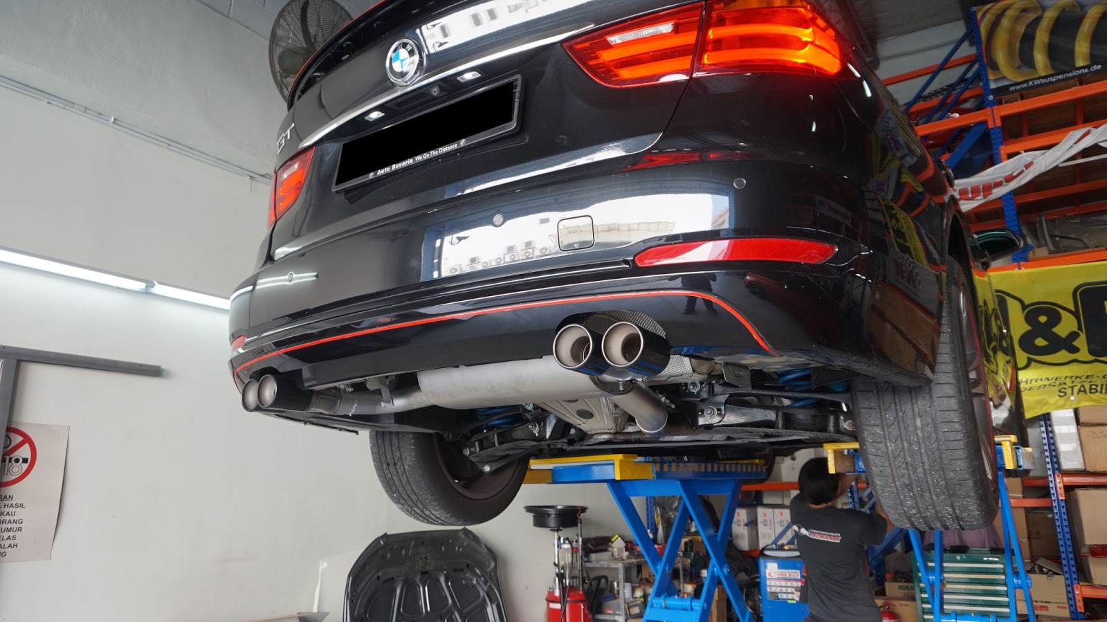 Rocker Motorsport Bandar Sunway BMW F34 GT Remus Exhaust Quad Tips