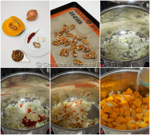 香辣南瓜湯製作圖 How To Make Spiced Pumpkin Soup