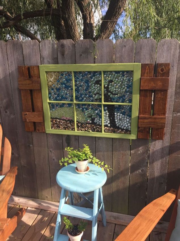 How to Make Garden Art Out of an Old Window Frame Handy DIY