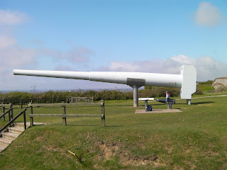 captured naval gun outside fort nelson royal armouries
