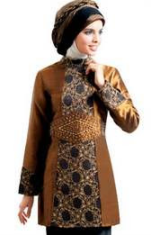 Baju batik muslim remaja perempuan elegan Baju batik muslim remaja perempuan elegan