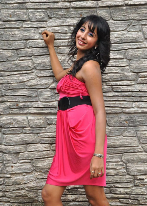 sanjana in pink dress