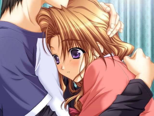 Anime Girl Boy Hug Love Picture