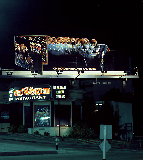 1970s Music Billboards on Sunset Boulevard vintage everyday