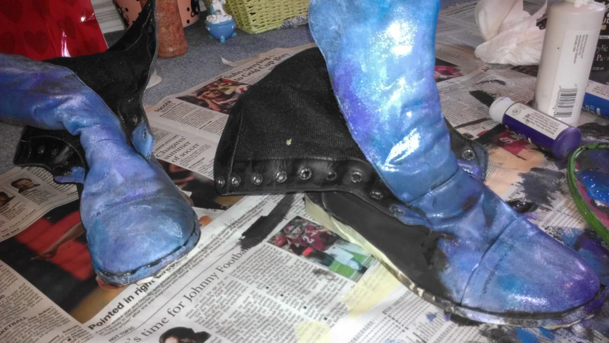Taratastiic DIY Galaxy Combat Boots
