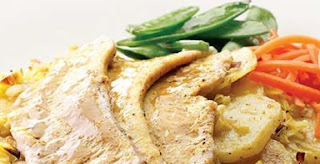BRAISED TURKEY WITH CREAM MUSTARD WITH POTATOES AND VEGETABLES (Turki) BRAISED TURKEY WITH CREAM MUSTARD WITH POTATOES AND VEGETABLES (Turki)