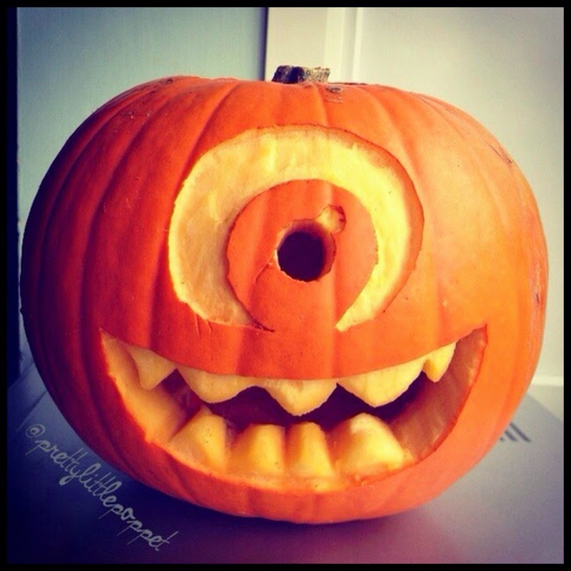 Dollar Store Crafter Turn Your Pumpkin Into Mike Wazowski