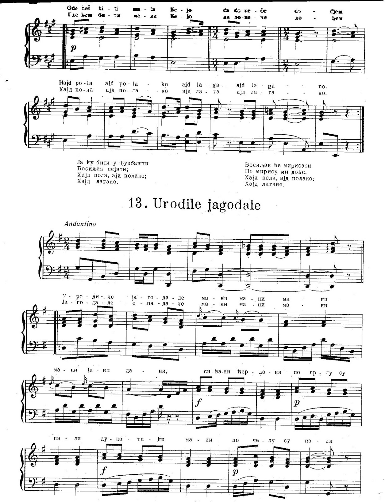 Scores for Balkan music Note za Harmoniku Violinu Note za Muziku