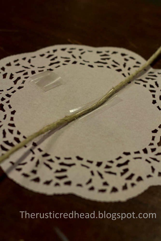 THE RUSTIC REDHEAD Easy DIY Paper Doily Banner