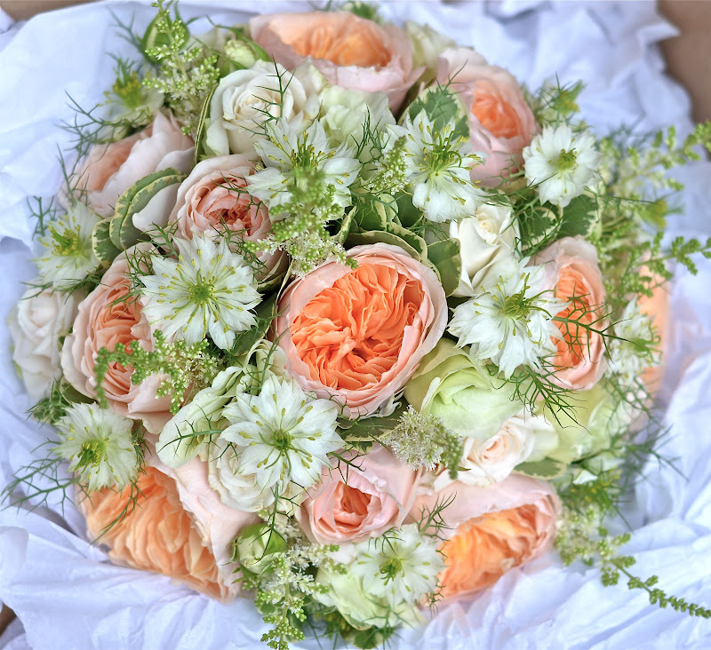 The Flower Magician Bridal Bouquet In Raspberry And Blush Pink
