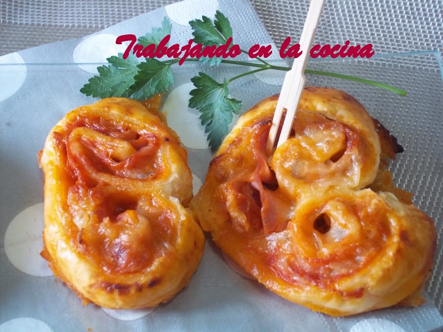 Cómo hacer palmeritas saladas con el sabor de una pizza. ¡Sorprendente!