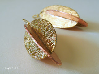Golden Date orecchini di carta paper earrings orecchini di carta paper earrings