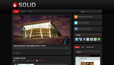 Solid Blogger Template