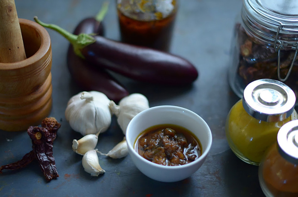 Erica's Yummy Food Spicy Eggplant Pickle