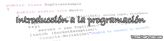 Introducción a la programación en typingthefuture.com. ¿Es difícil programar? Introducción a la programación