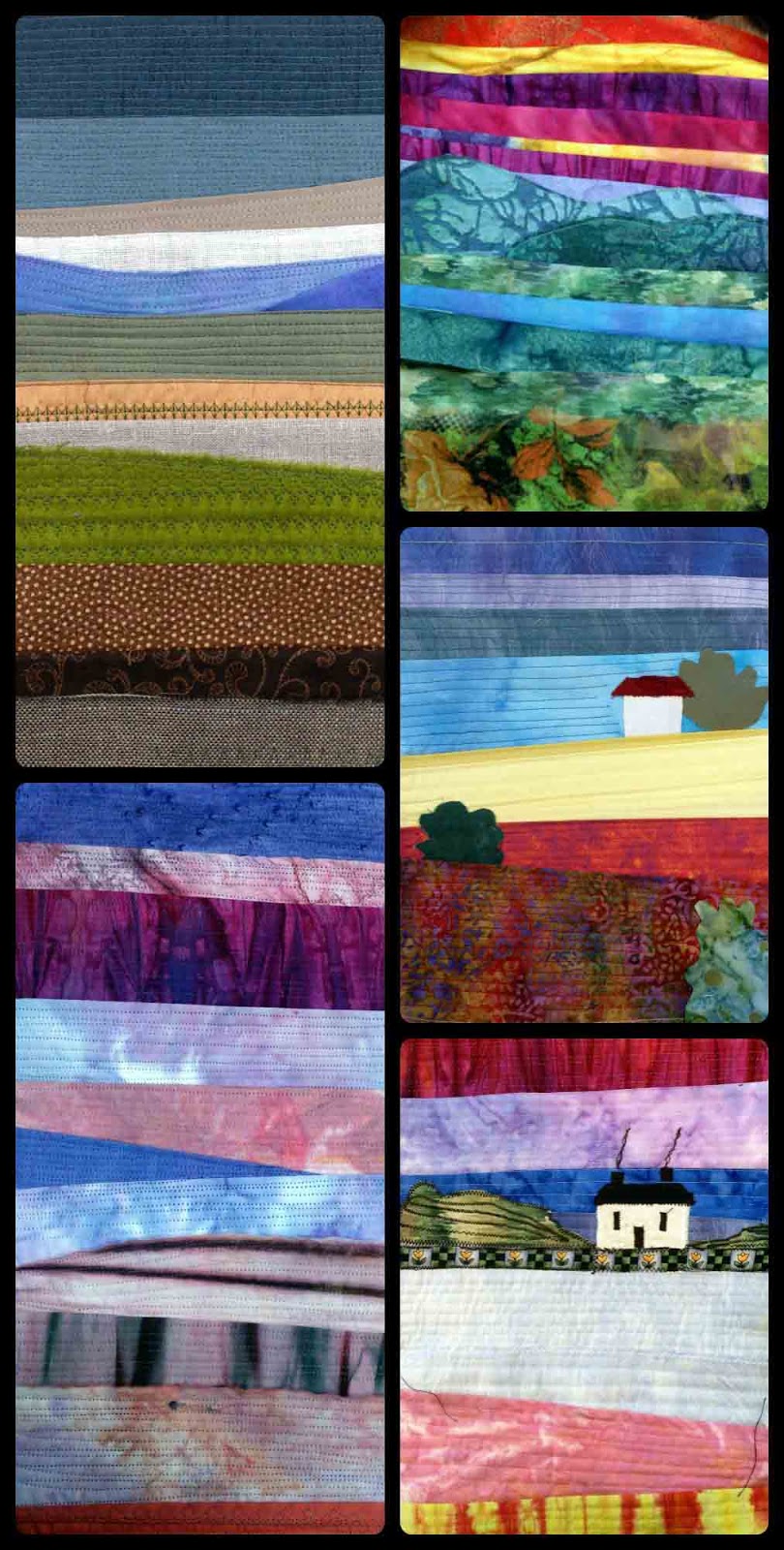 Duffryn Quilters Landscape quilting workshops @Quilt Routes