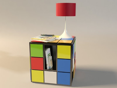 mesas de cafe creativas mesa de caf%25C3%25A9 2 Mesa de Café en forma de Cubos de Rubik