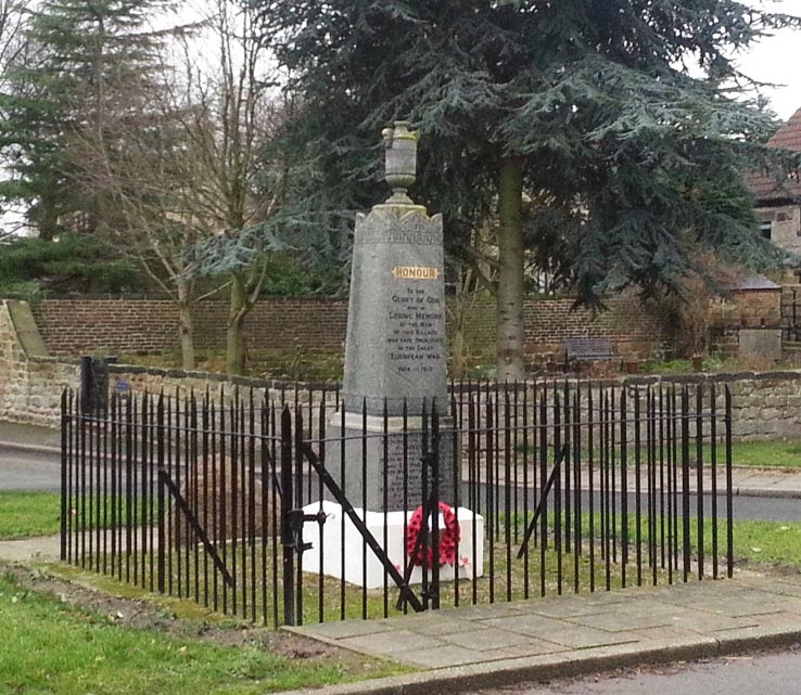 Barnsley & District War Memorials Billingley War Memorial, High Street