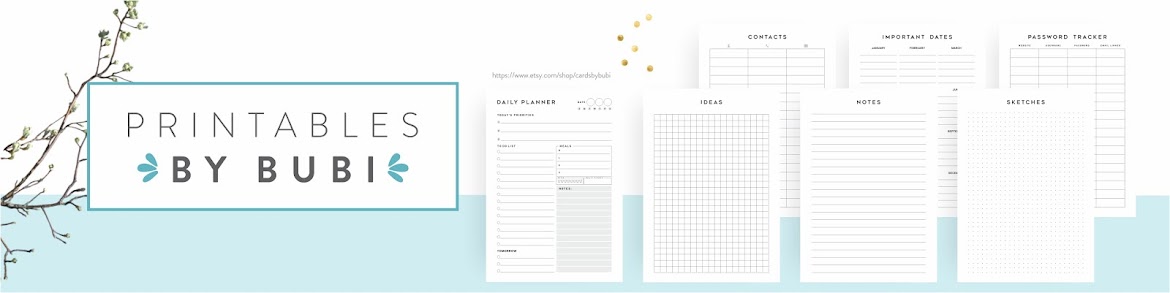 Printable Planner Inserts by Bubi