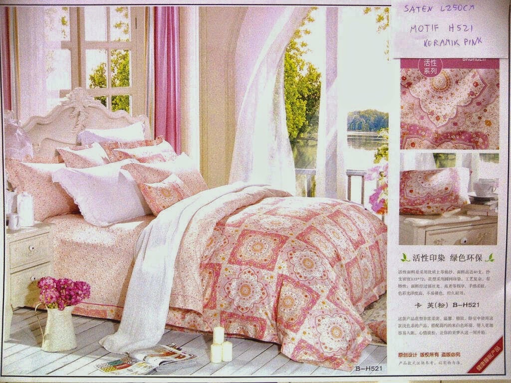 Sprei Pink Motif Keramik Sprei Pink Motif Keramik
