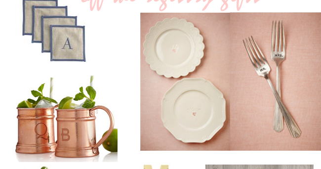 Wedding Wednesday Off the Registry Gifts ~ Lovely Life Styling